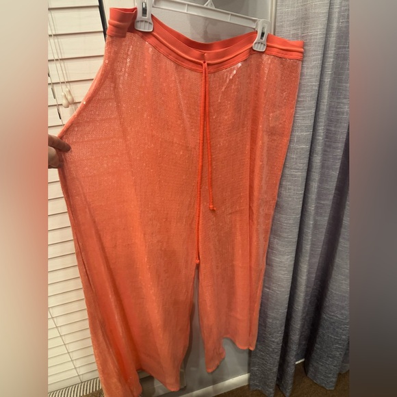 Anthropologie Hutch sequin wide leg pants - Picture 2 of 3
